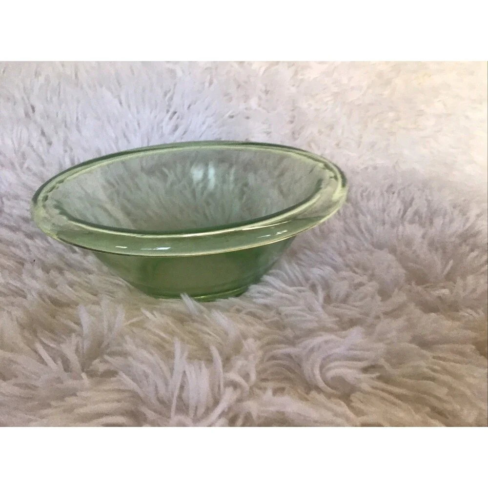 Hemingway Glass Uranium Bowl Mid Century Depression Glows